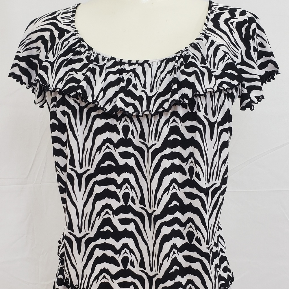 East 5th Layered Blouse size Small Black